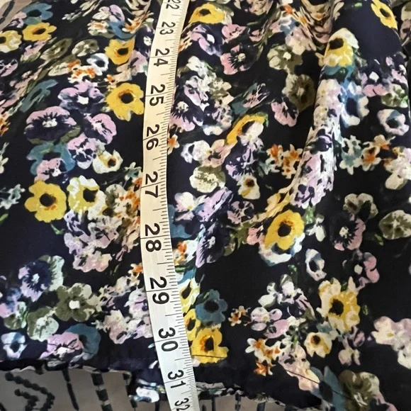 Cupcakes & Cashmere Navy Floral Shoulder Tie Meadow Romper Romantic Feminine - Picture 14 of 15